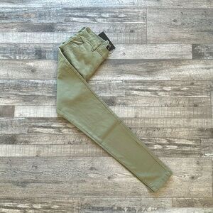 Green fitted chino trousers - brand new with tag